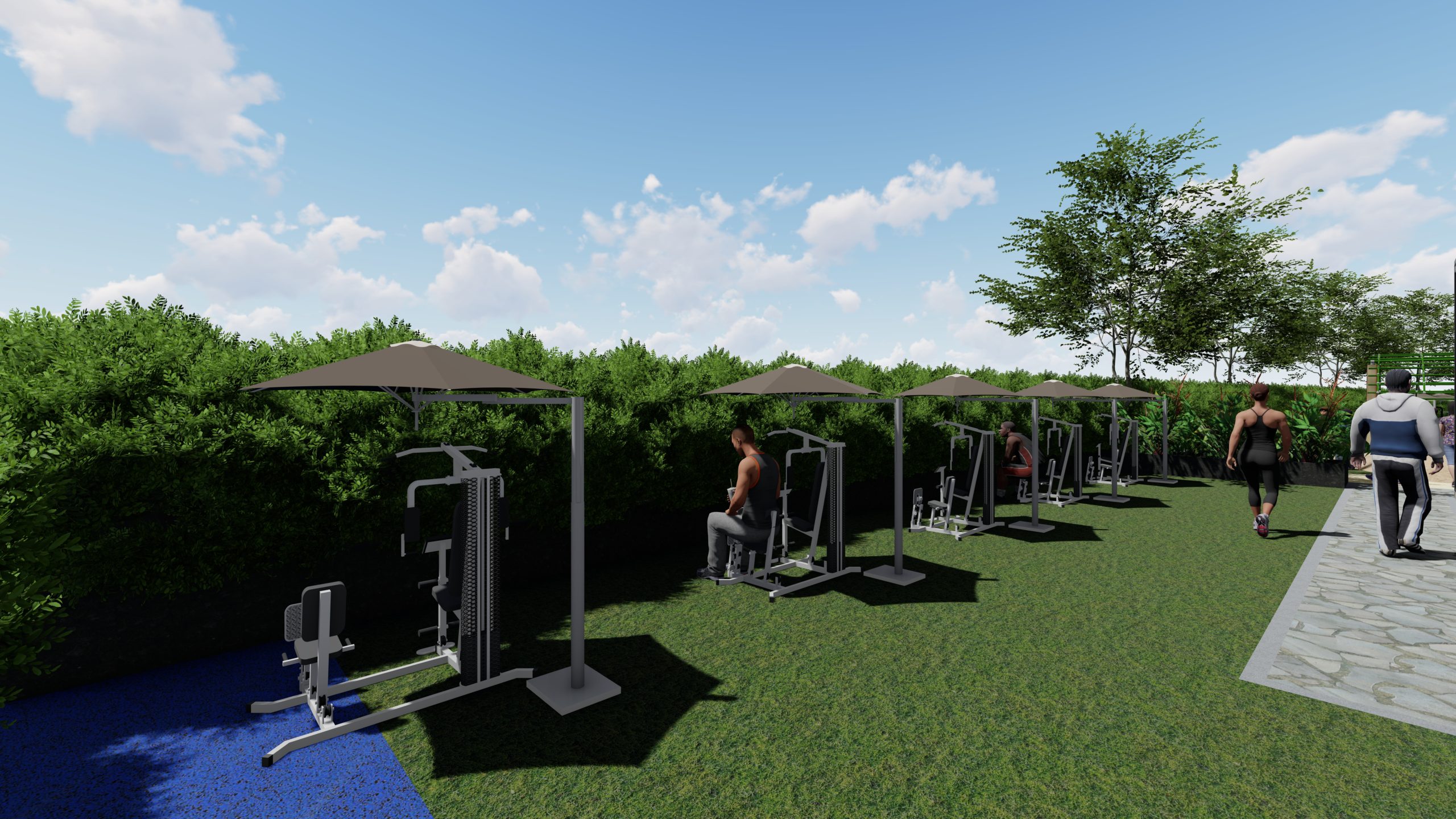 Outdoor Gym (Perspective)